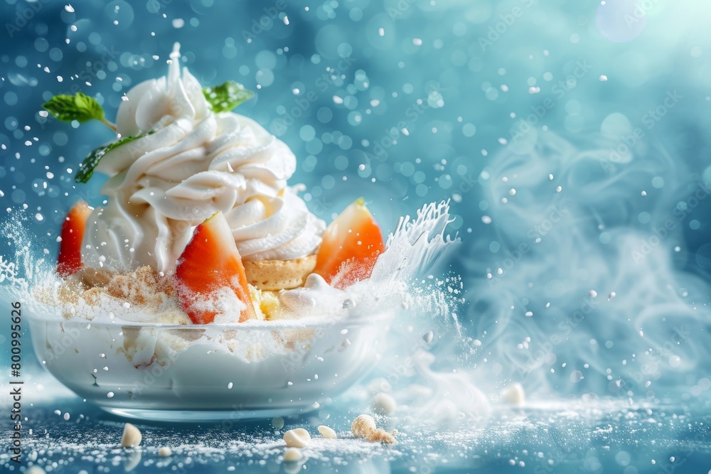 Food whipped cream Food whipped cream