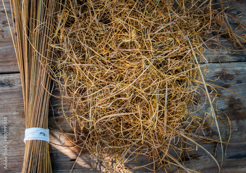 Organic Uttarakhand brooms made with coconut husk & agri waste.