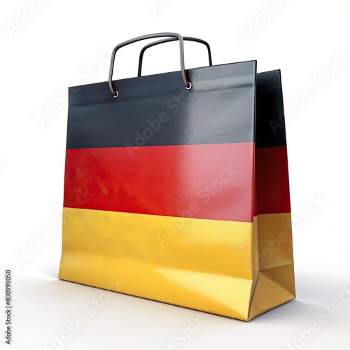 Shop with German Pride: GERMANY Flag Tote Bag on Clean White Background