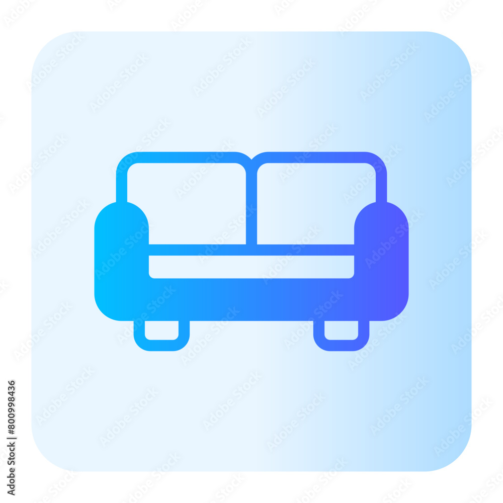 sofa gradient icon sofa gradient icon