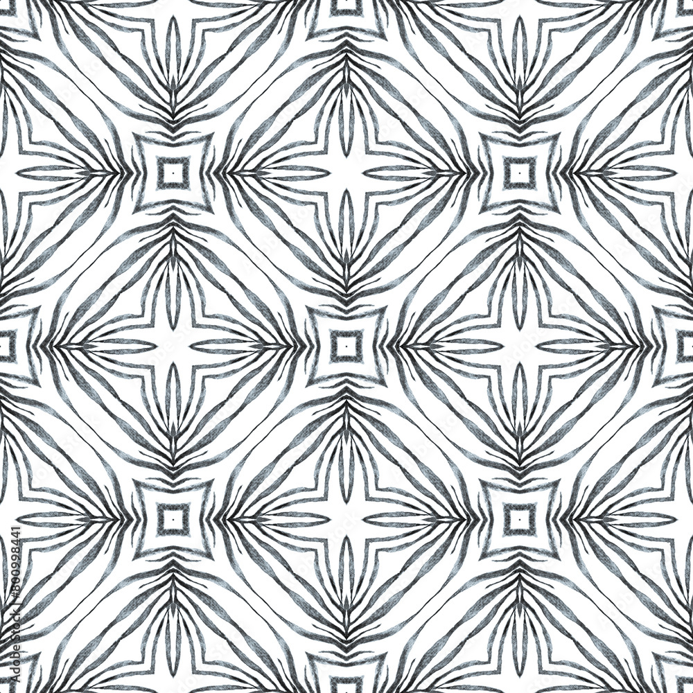 Chevron watercolor pattern. Black and white Chevron watercolor pattern. Black and white