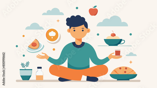 Engaging in mindful eating activities such as a guided meditation or journaling prompts to increase selfawareness and connection to the food..