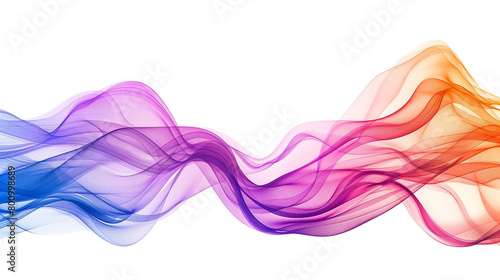 Explore the integration of wearables into daily routines with lively gradient lines in a single wave style isolated on solid white background