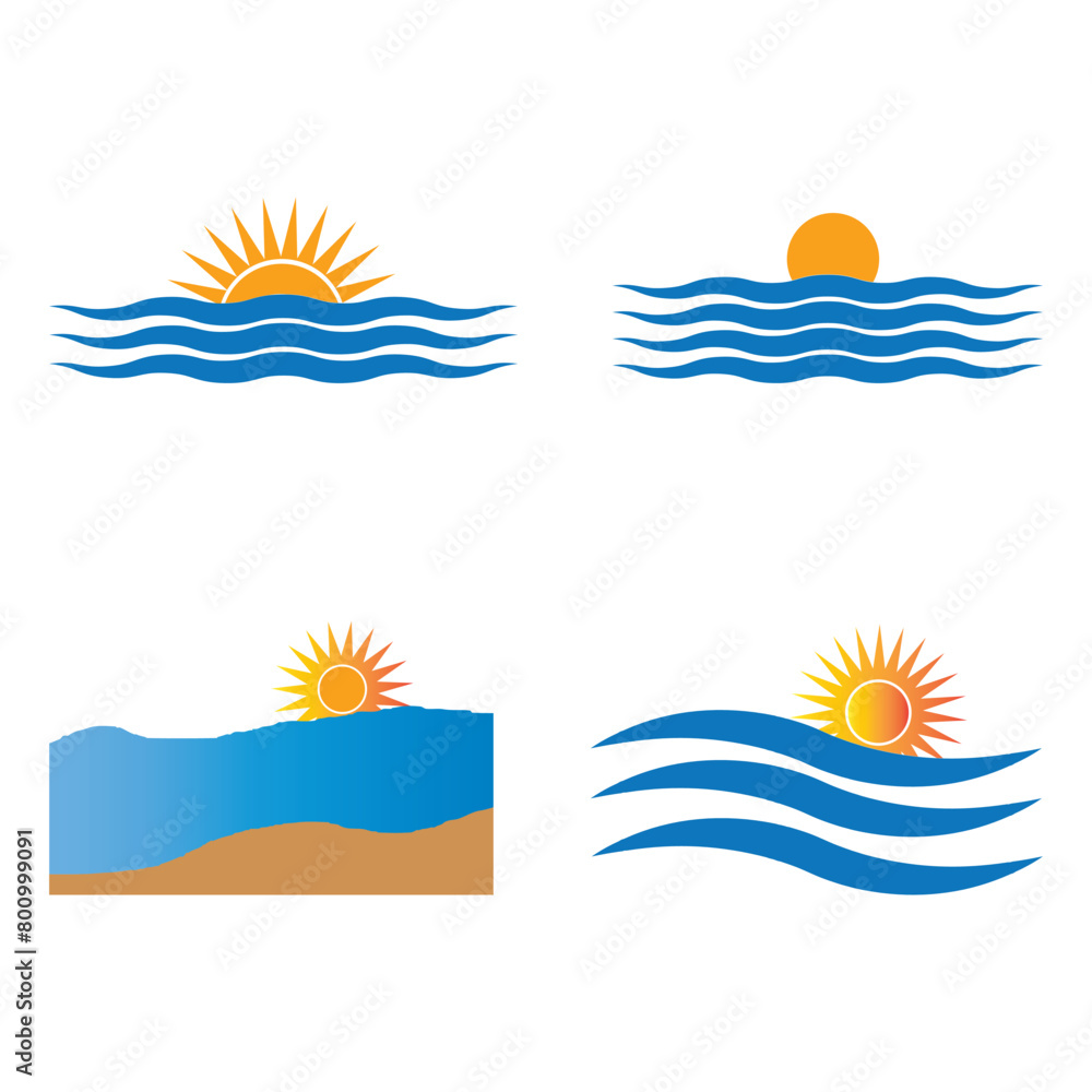 Obraz premium Sunset icon