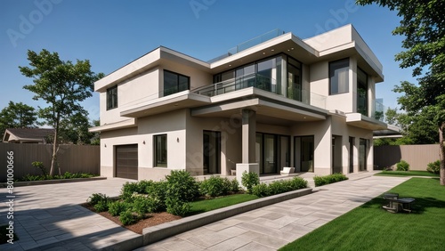 Wallpaper Mural modern luxury villa exterior architecture design Torontodigital.ca