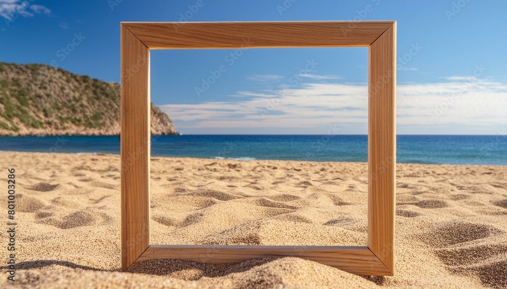 Beautiful beach and frame