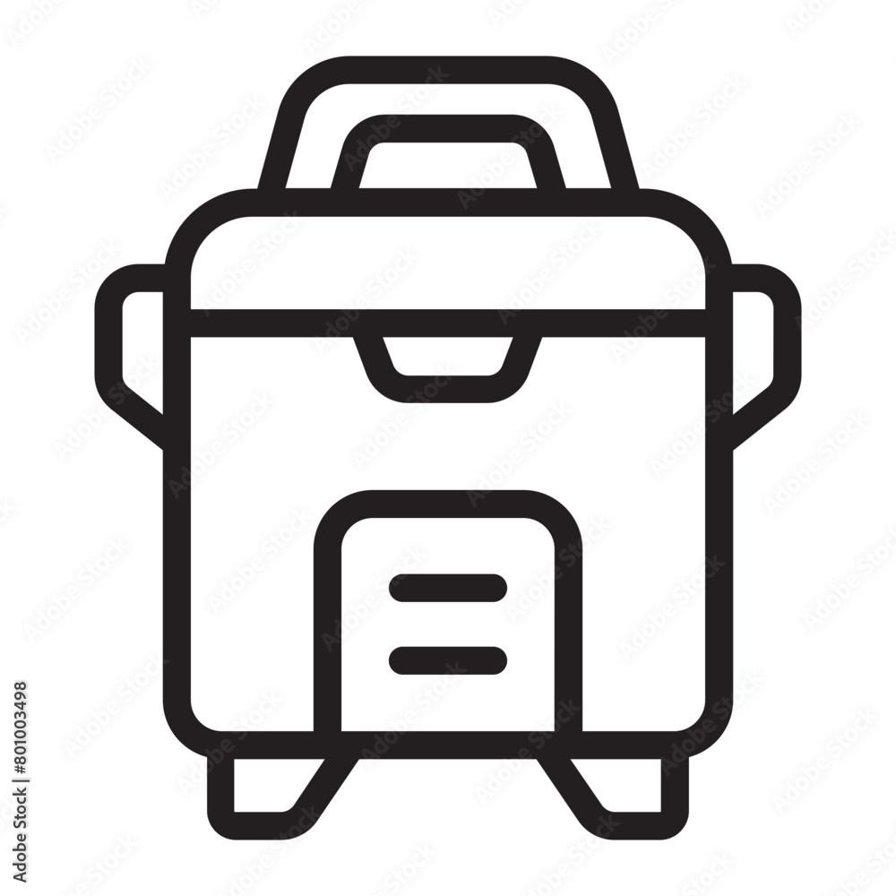 rice cooker line icon rice cooker line icon