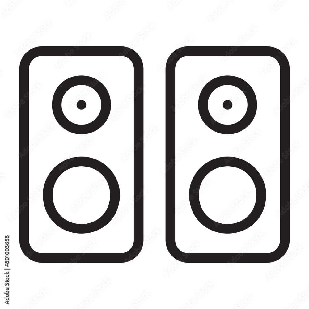 loudspeaker line icon loudspeaker line icon