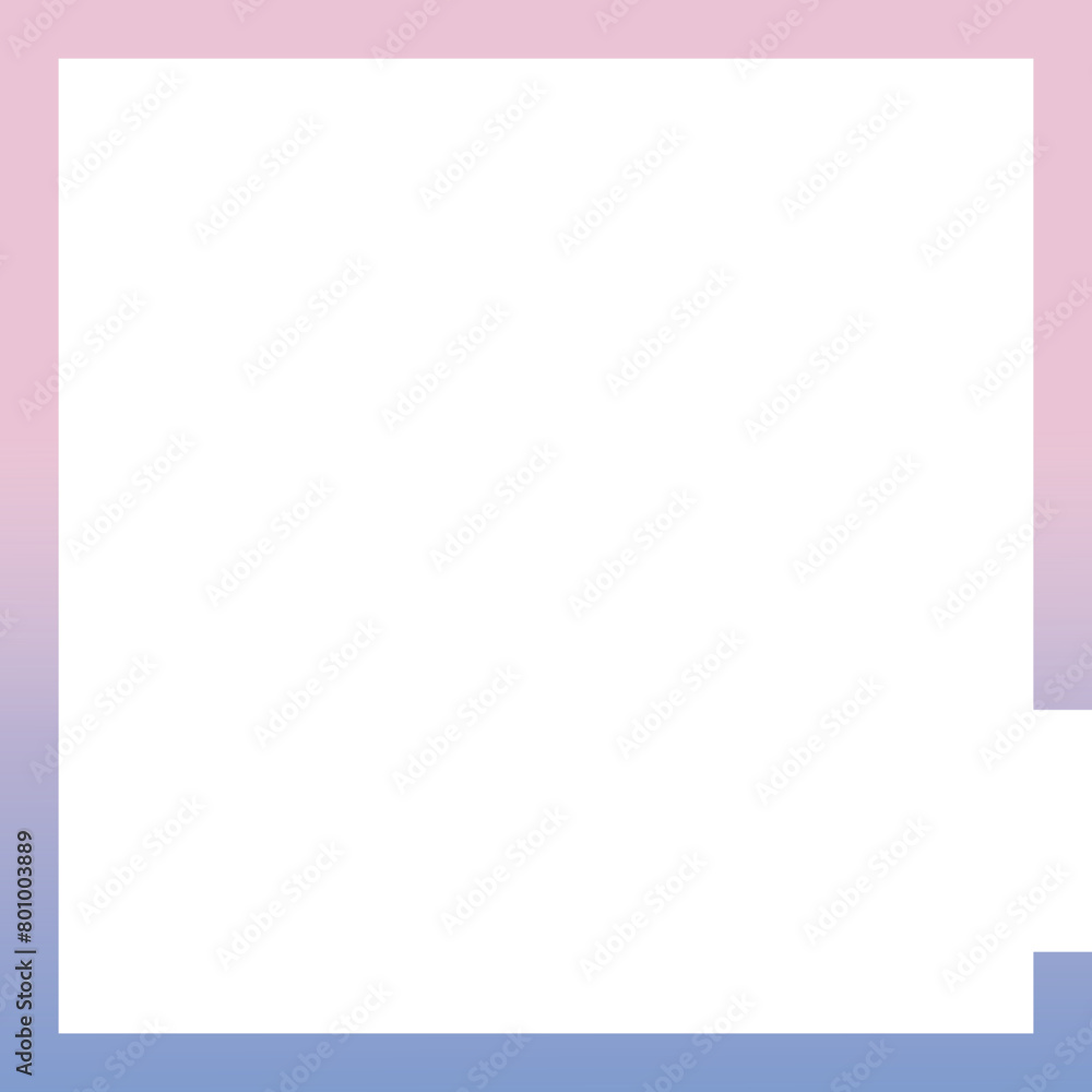 Obraz premium Gradient Square Broken Line