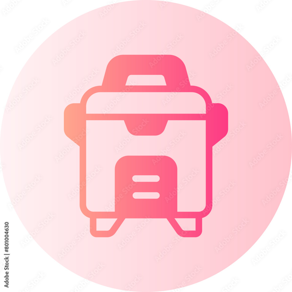 rice cooker gradient icon rice cooker gradient icon
