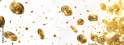 Bitcoins. Sfondo per presentazioni photo