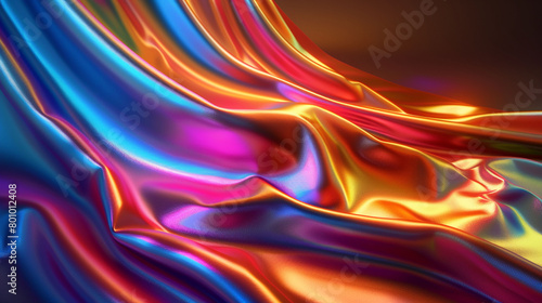 abstract 3D background glossy silk fabric