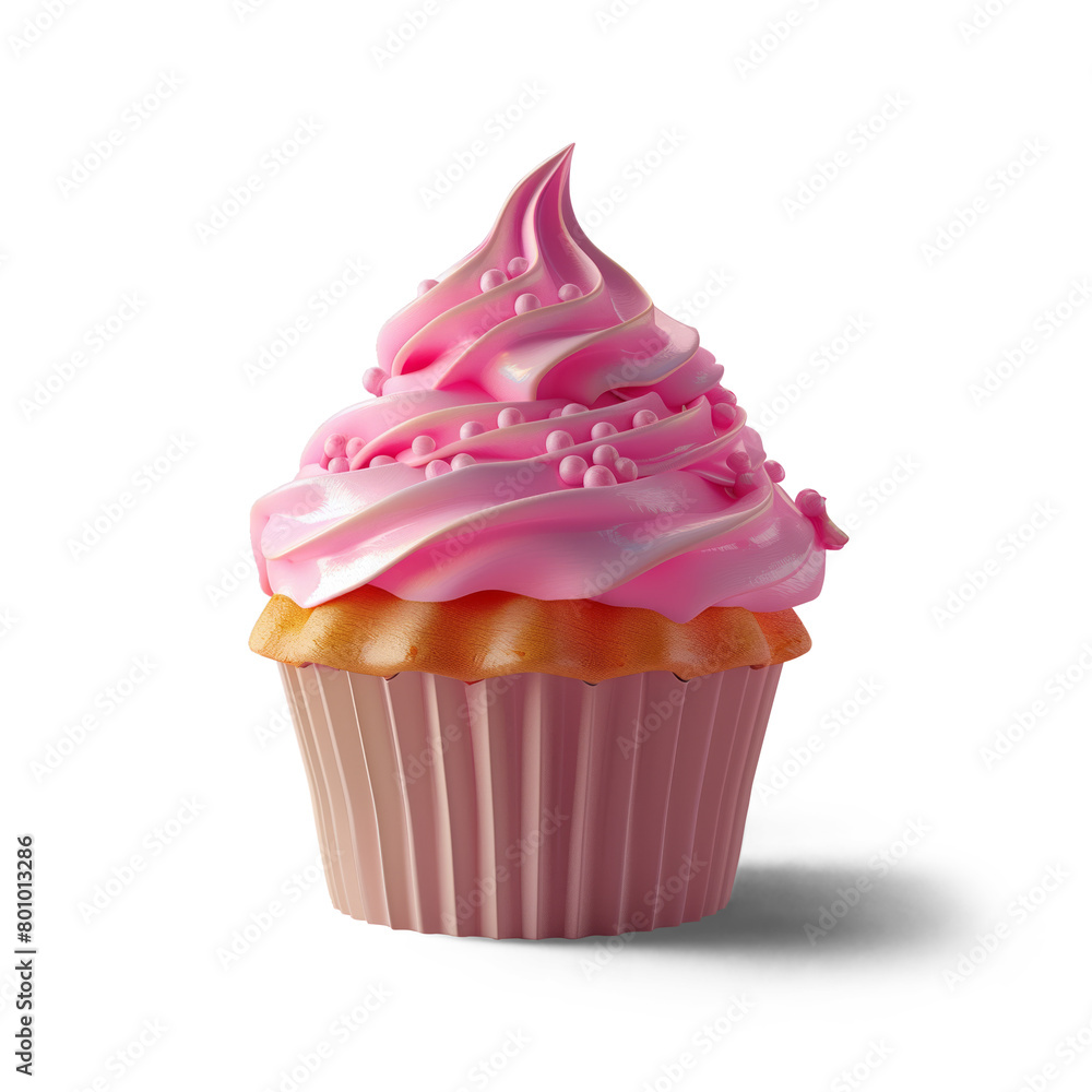 3d realistic render vector icon, Cupcake, on transparent background 3d realistic render vector icon, Cupcake, on transparent background