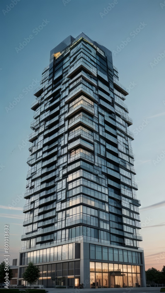 Obraz premium modern luxury tower architecture design