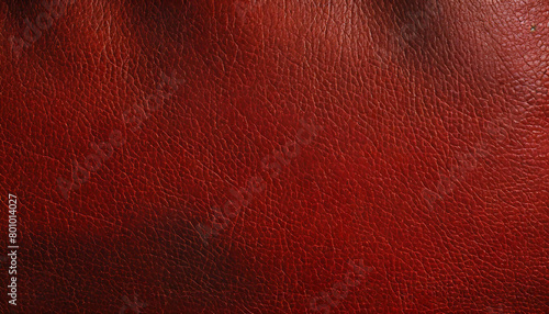 Illustration of a red detailed leather texture close up on wide banner background with copy space. Generative ai