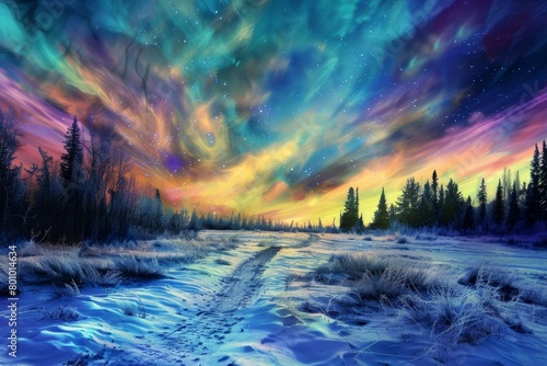 Cosmic Aurora over Arctic Wilderness © SoloSeal