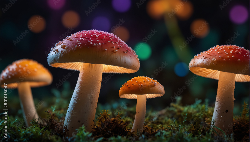 Fototapeta premium fly mushroom in forest