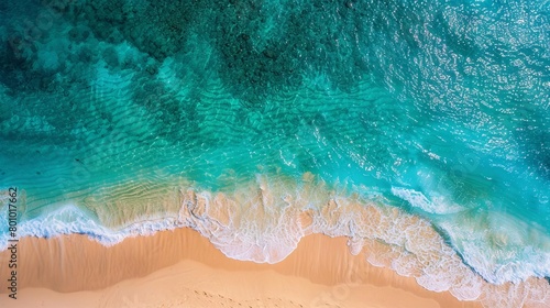 From high above, the beach is a stunning sight