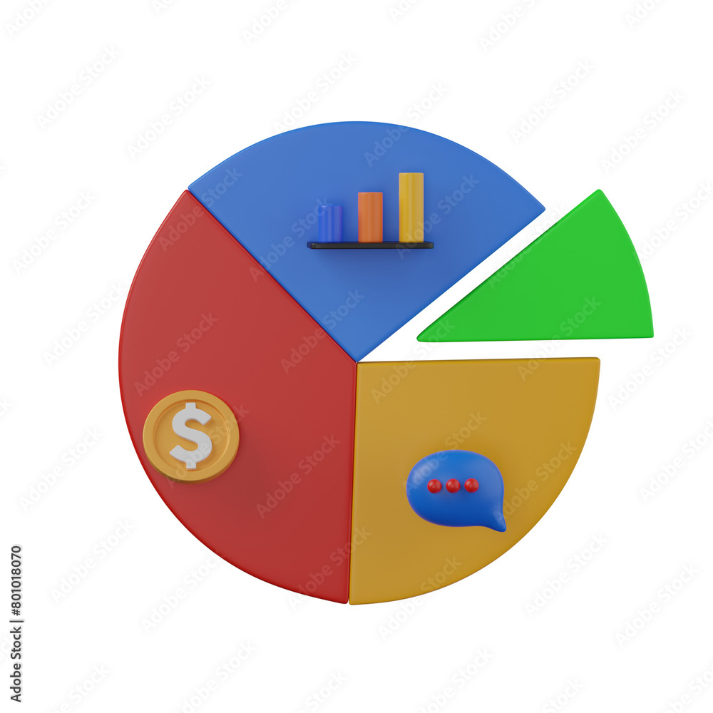 3d render business statistic illustration 3d render business statistic illustration