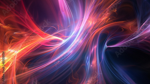 Energetic gradient lines pulsating with the energy of discovery.