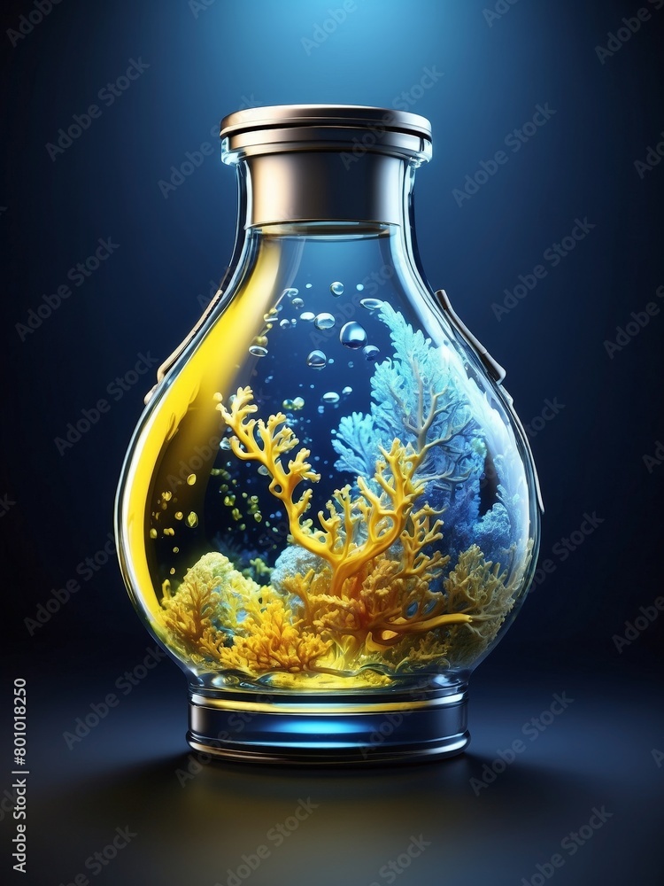 The underwater world of the ocean on the theme of World Oceans Day Generate ai The underwater world of the ocean on the theme of World Oceans Day Generate ai