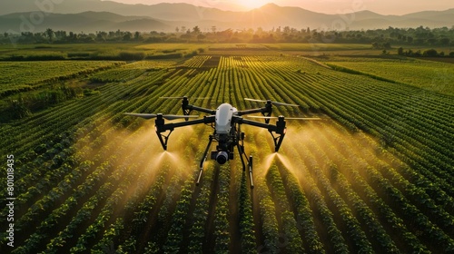 Agro Drone spraying fields agriculture