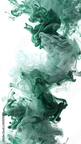 Green smoke bomb exploding against white background , Blue purple glowing fog cloud wave abstract art background with free space