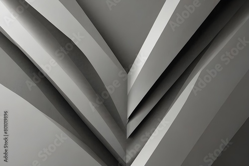 abstract background with lines, grey white abstract stripe background geometry shine and layer element vector for presentation design Generative AI 
