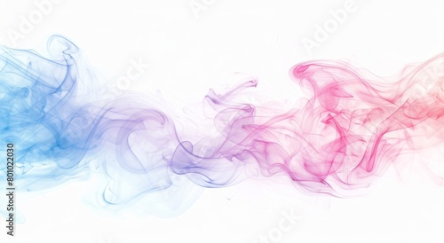 Ethereal swirls of pink and blue smoke create a dynamic and abstract motion background that is mesmerizing and dreamlike