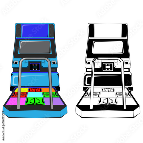 Arcade Dance Machine Dance Dance Revolution.ai