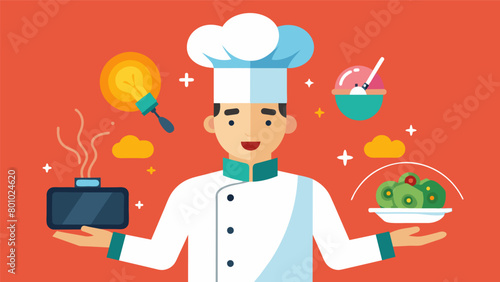 A chef uses a neurotech gadget to stimulate their brain and come up with innovative recipes and flavor combinations..