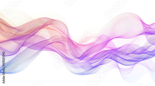 Embrace the magic of technology and let it transport you to new realms of possibility with enchanting gradient lines in a single wave style isolated on solid white background
