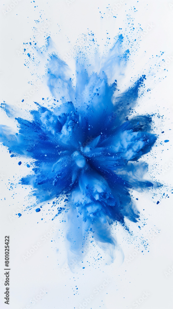 A captivating abstract of blue and white ink splash, representing a burst of colors and emotion A captivating abstract of blue and white ink splash, representing a burst of colors and emotion