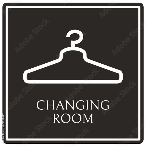 Changing room sign