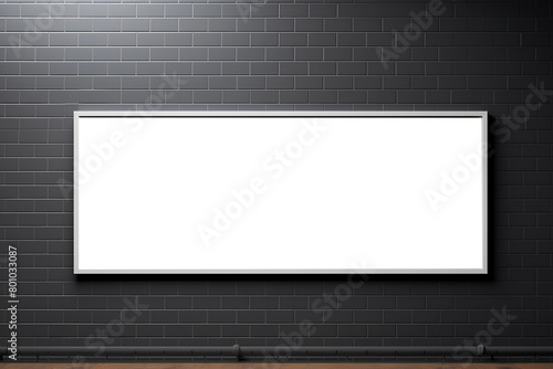 Blank White Wall frame mockup, 3d render  © Anjum Ilyas