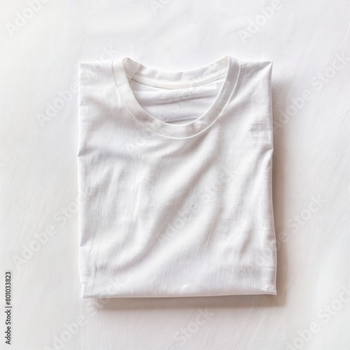 AI-generated illustration of a white shirt on a white surface