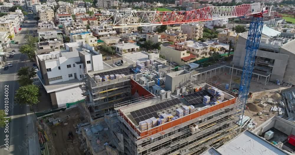Aerial View of Pathos Cyprus: Modern Cityscape Development on Mediterranean Island. High quality 4k footage Aerial View of Pathos Cyprus: Modern Cityscape Development on Mediterranean Island. High quality 4k footage