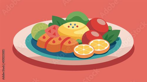 Using a smaller plate and taking the time to arrange each dish artfully rather than piling it all on haphazardly..