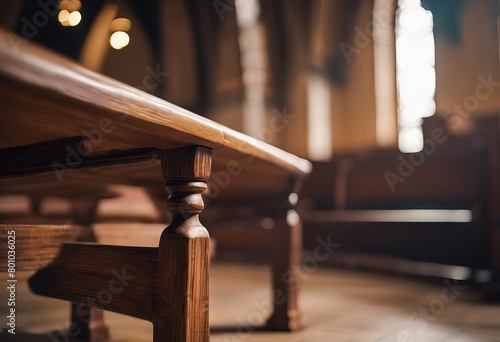 'church bench background colorfool Wooden' photo