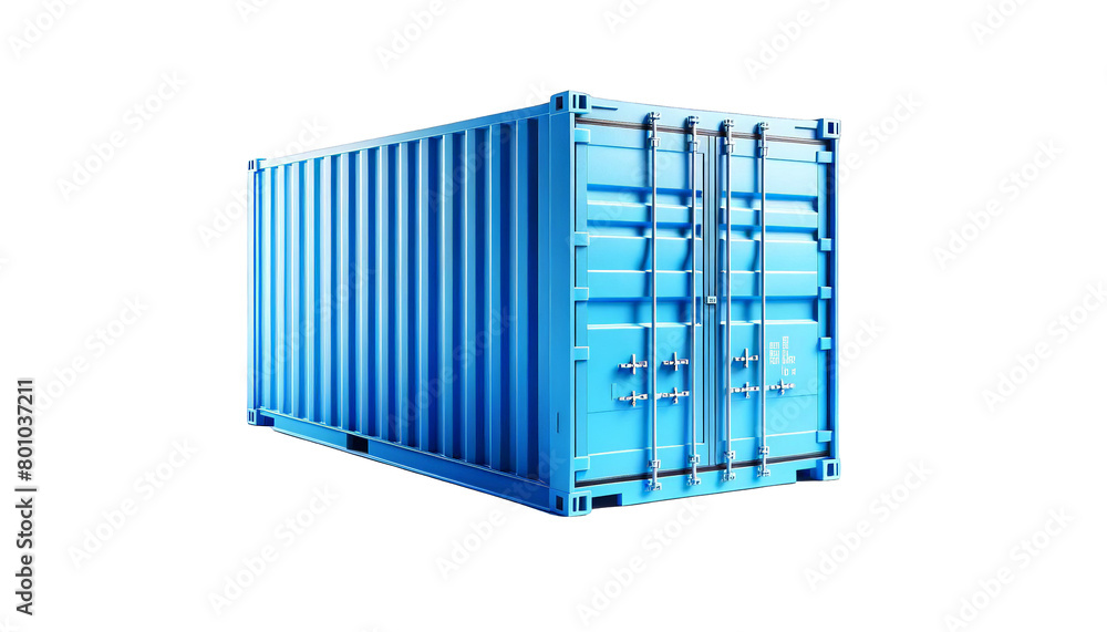 A large blue container with a white background A large blue container with a white background