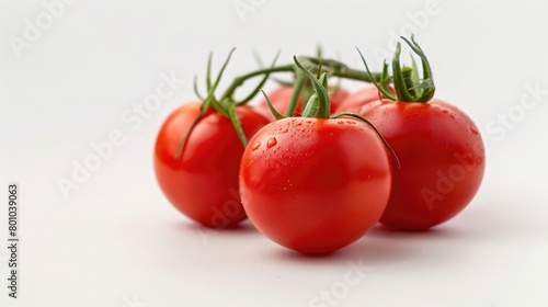 Falling tomato isolated on white background clipping