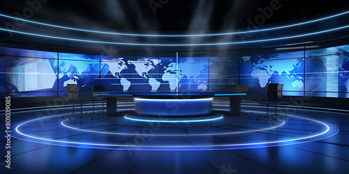  World News Background digital world breaking news Studio Background for news.