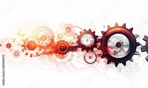 Wallpaper Mural abstract colorful futuristic background. circles Torontodigital.ca