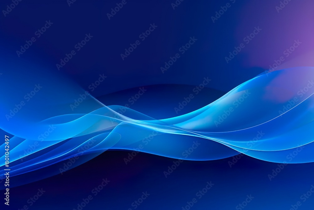 Abstract blue wave background. Generative AI Abstract blue wave background. Generative AI