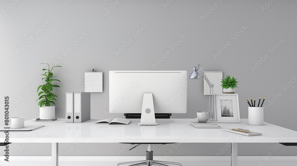 A Bright And Spacious Office Designed With A Modern Aesthetics.