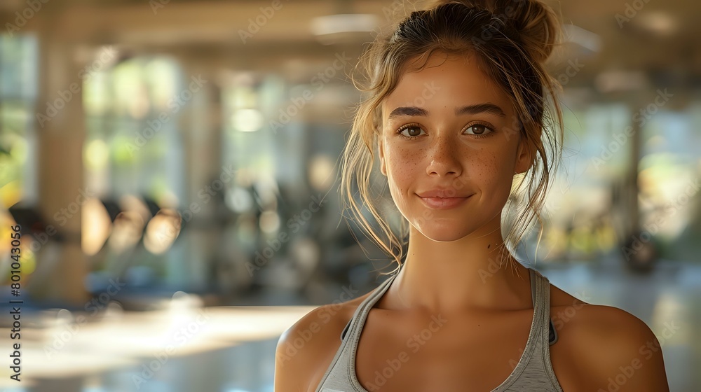 Empowering Gym Scene with Positive Wellness Atmosphere