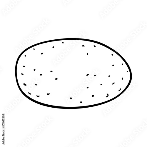potato outline illustration