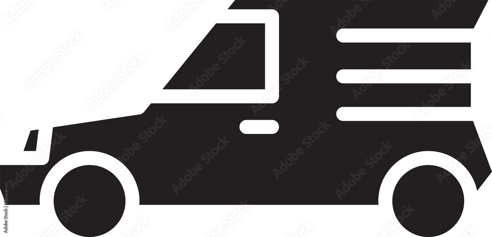 Minivan Icon Illustration Minivan Icon Illustration