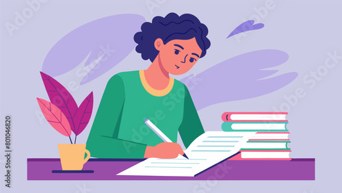 Despite struggling with fine motor skills a dyspraxic writer crafts beautifully descriptive prose that captures readers attention.. Vector illustration
