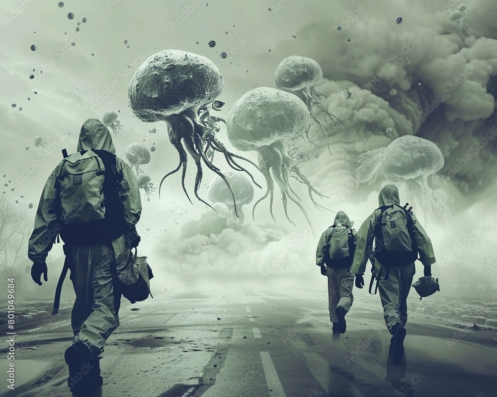 A biological weapon outbreak results in deadly phenomena spreading fast A biological weapon outbreak results in deadly phenomena spreading fast